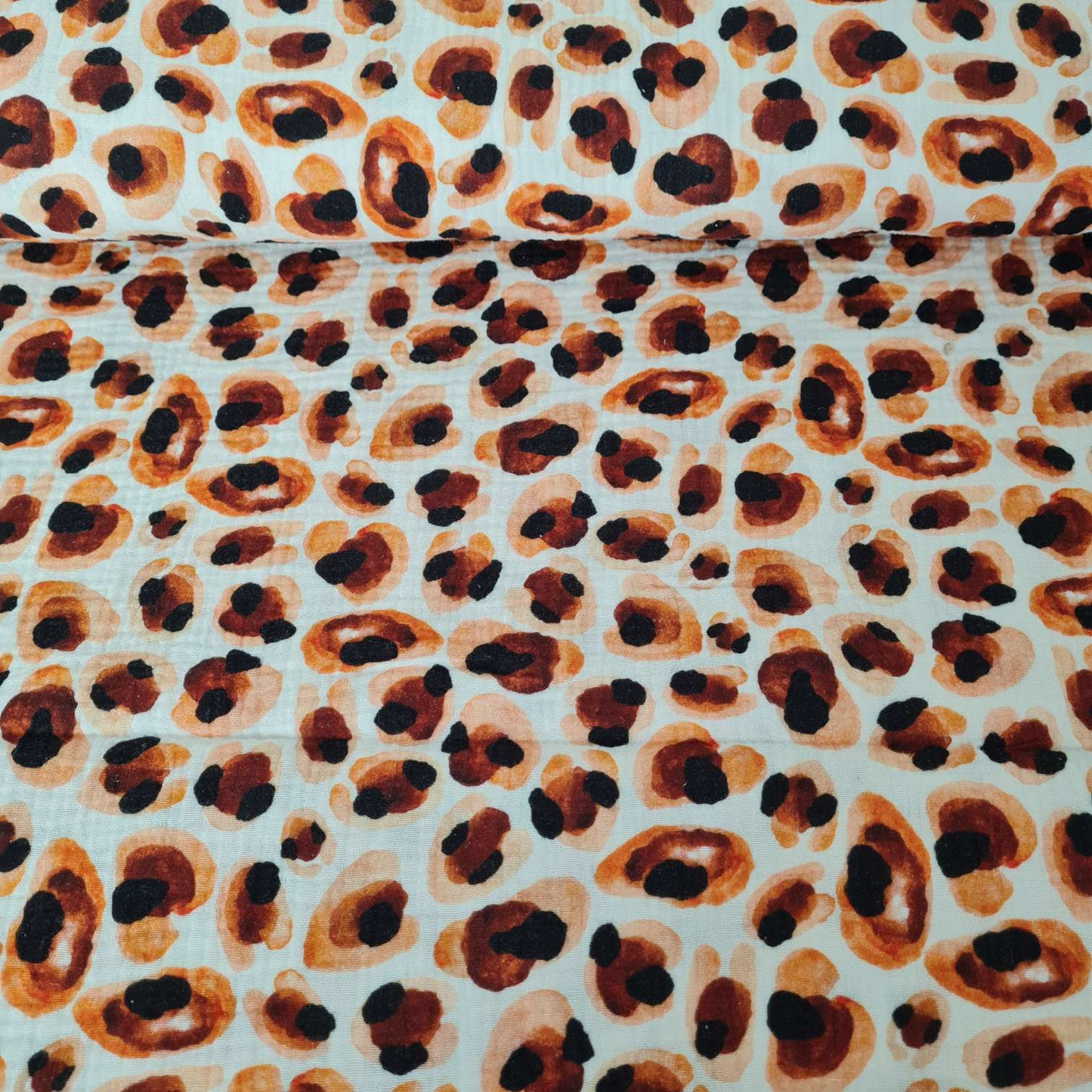 Musselin | Leoprint | Ocker Braun