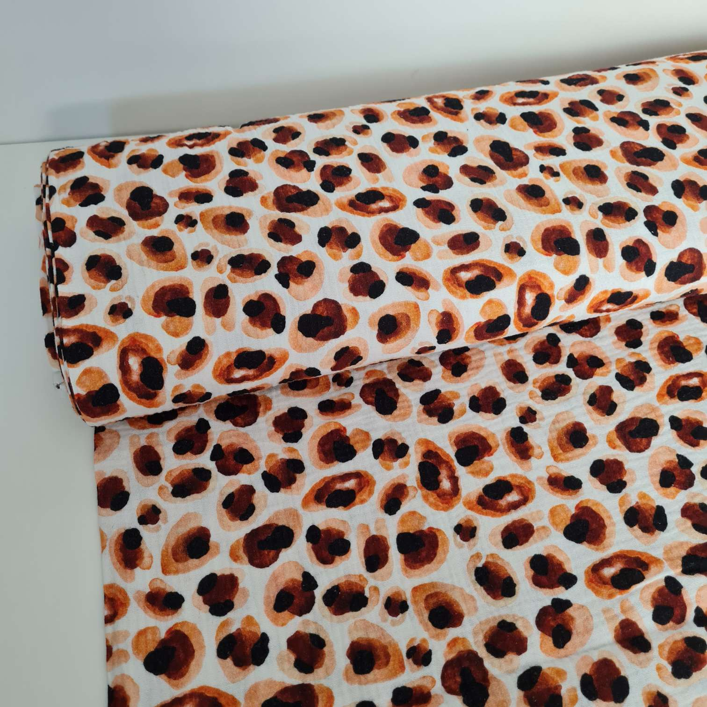 Musselin | Leoprint | Ocker Braun
