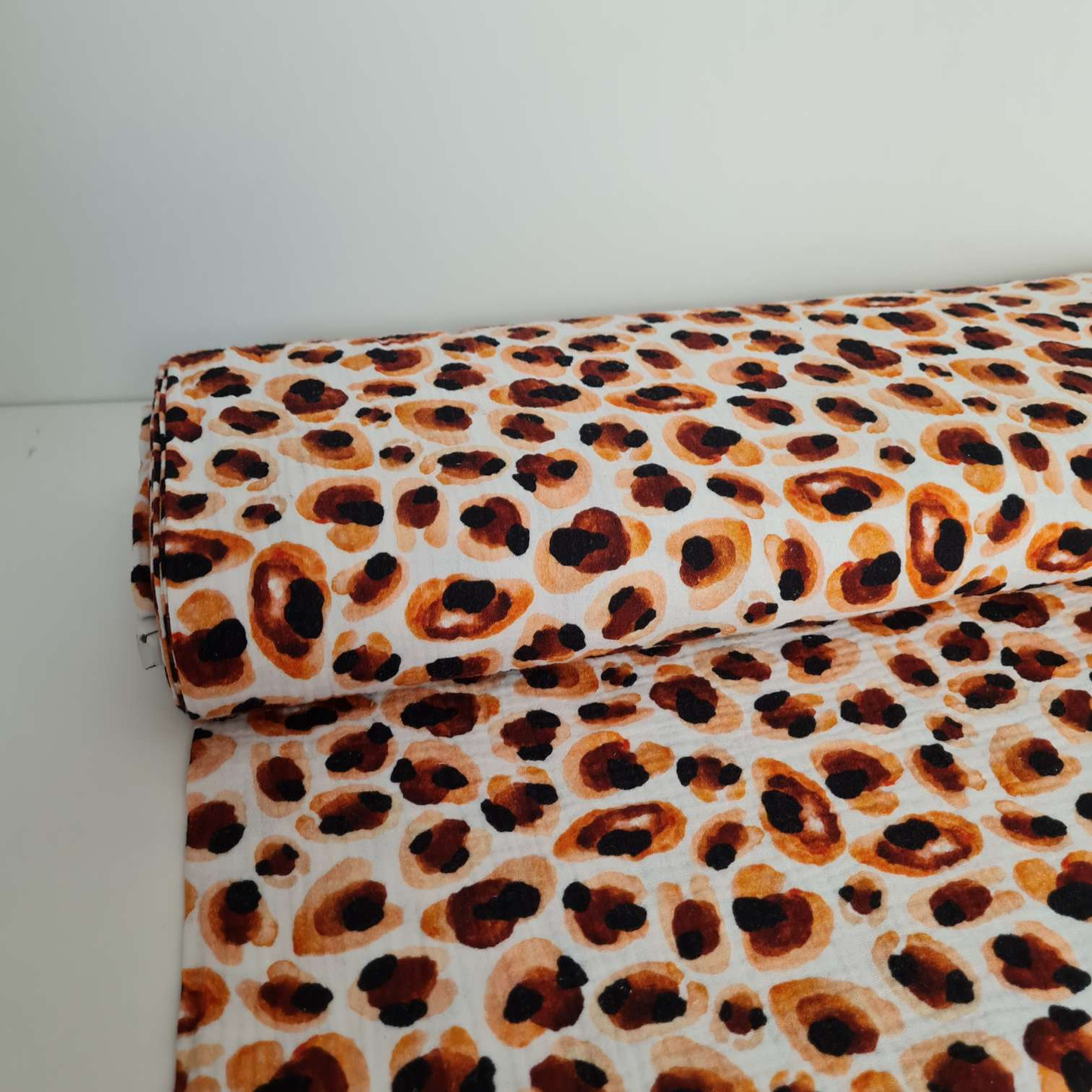 Musselin | Leoprint | Ocker Braun