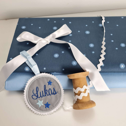 DiY Paket | Stoffpaket | "KoBärnikus Glow" | Blau