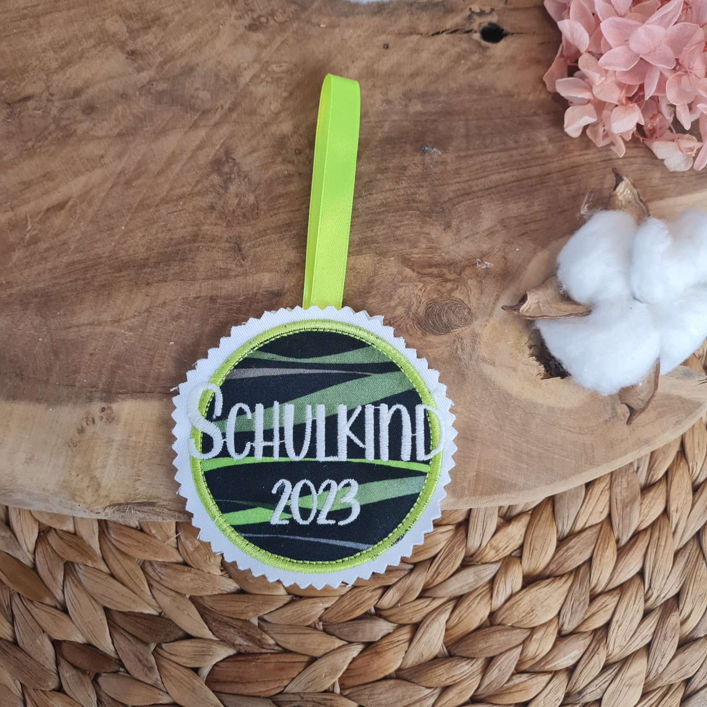 Applikation Aufnäher Button Klettie | Schulkind 2025 | Wild Cat | Step by Step