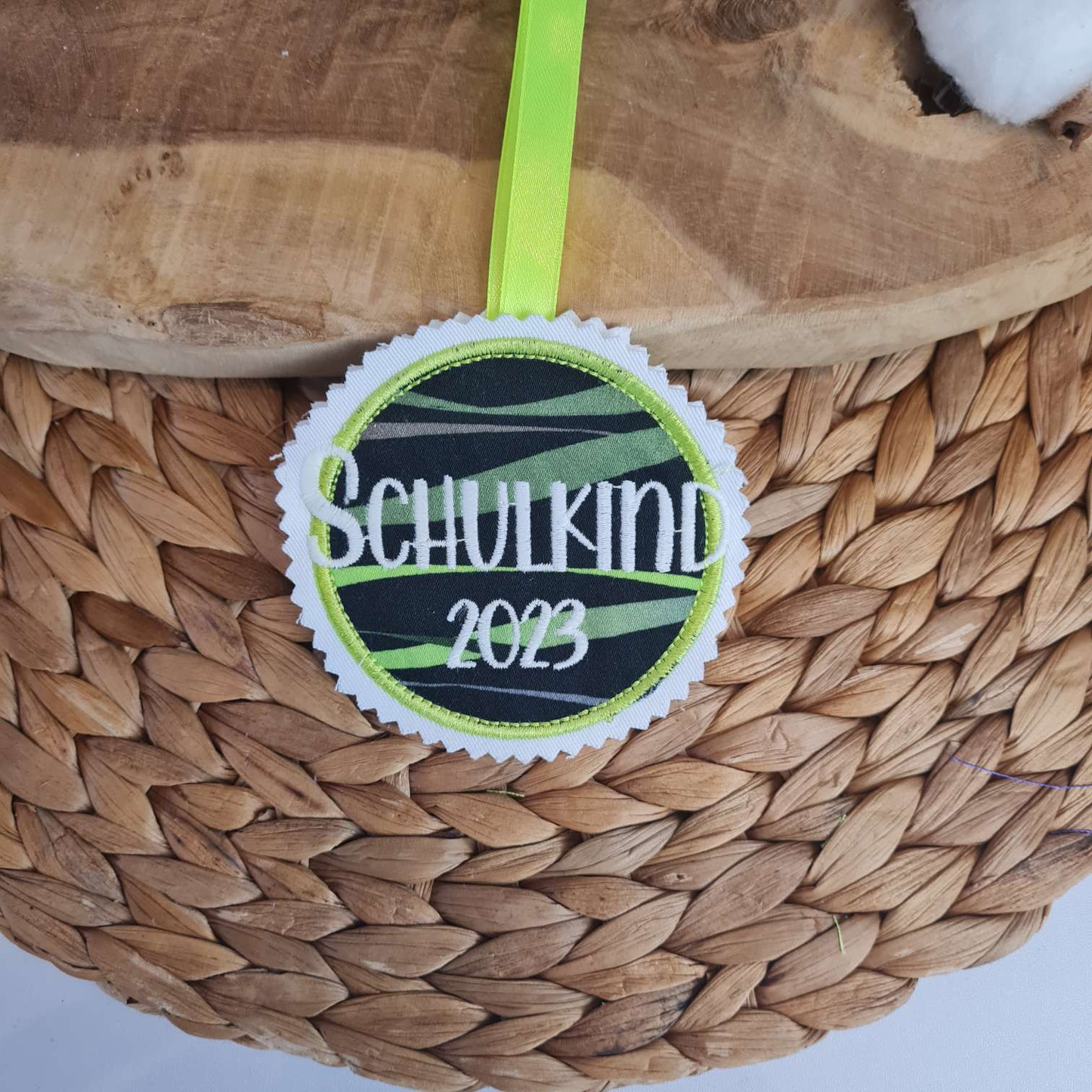 Applikation Aufnäher Button Klettie | Schulkind 2025 | Wild Cat | Step by Step