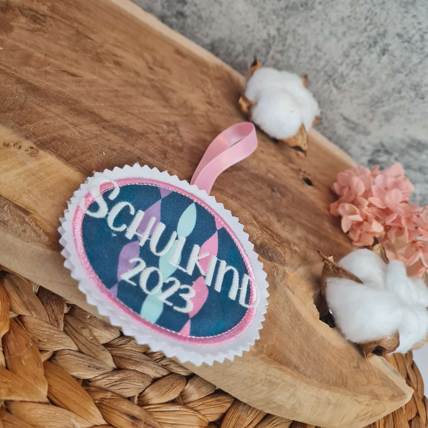 Applikation Aufnäher Button Klettie | Schulkind 2025 | Mermaid Bella