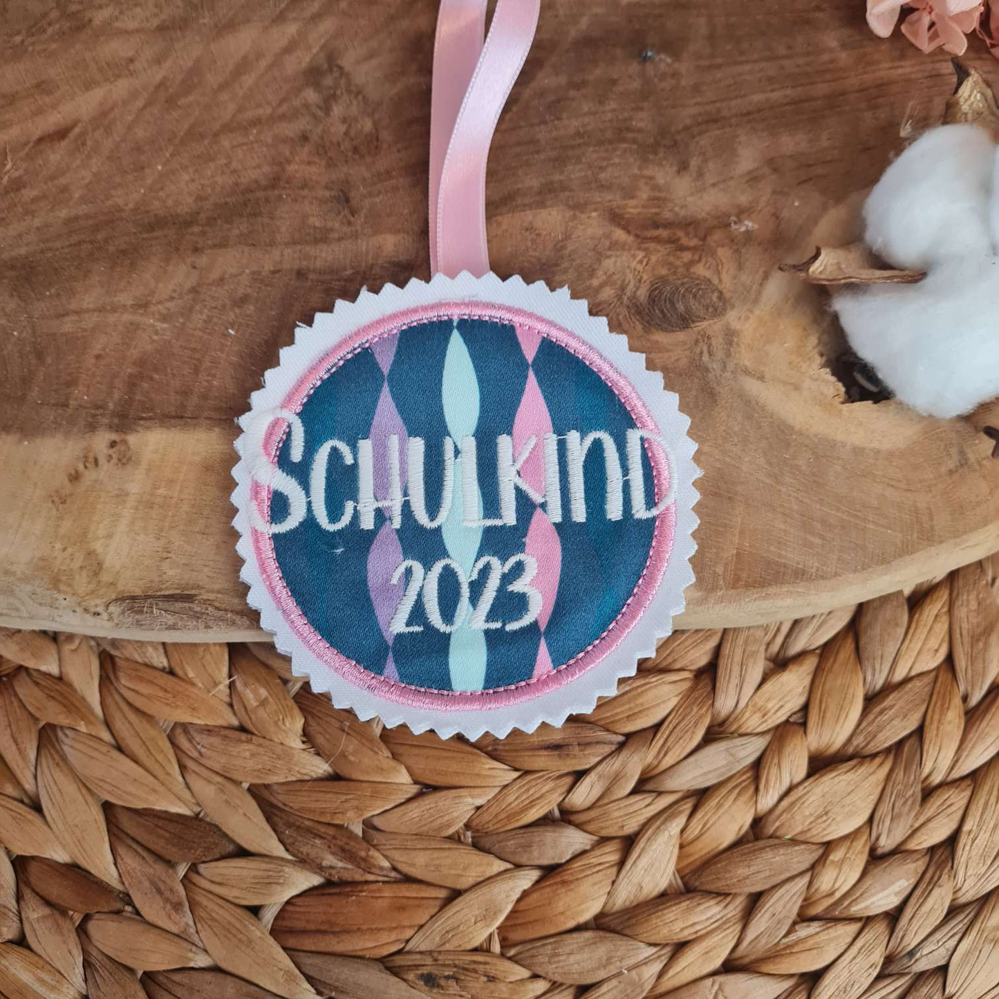Applikation Aufnäher Button Klettie | Schulkind 2025 | Mermaid Bella