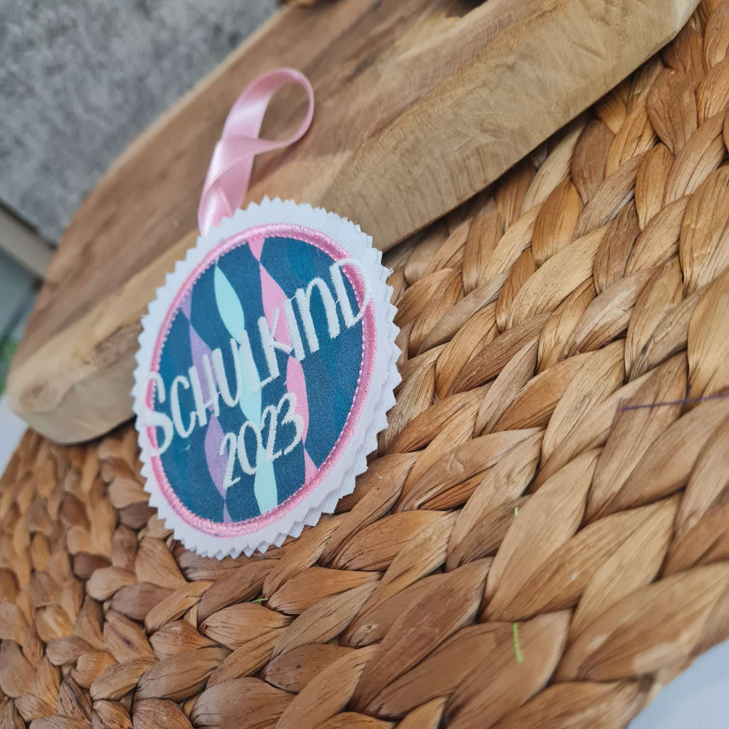 Applikation Aufnäher Button Klettie | Schulkind 2025 | Mermaid Bella