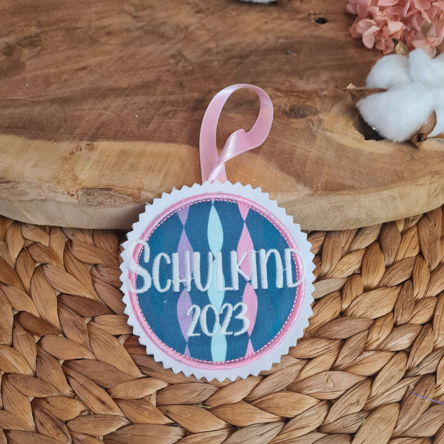 Applikation Aufnäher Button Klettie | Schulkind 2025 | Mermaid Bella