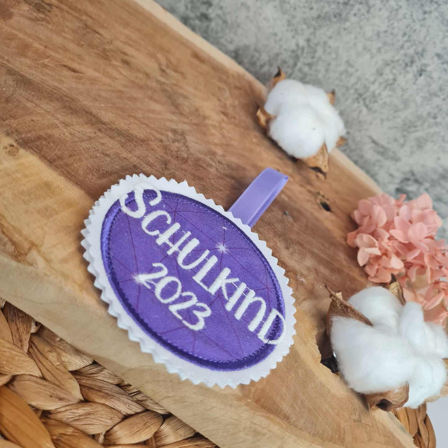 Applikation Aufnäher Button Klettie | Schulkind 2025 | Dreamy Pegasus