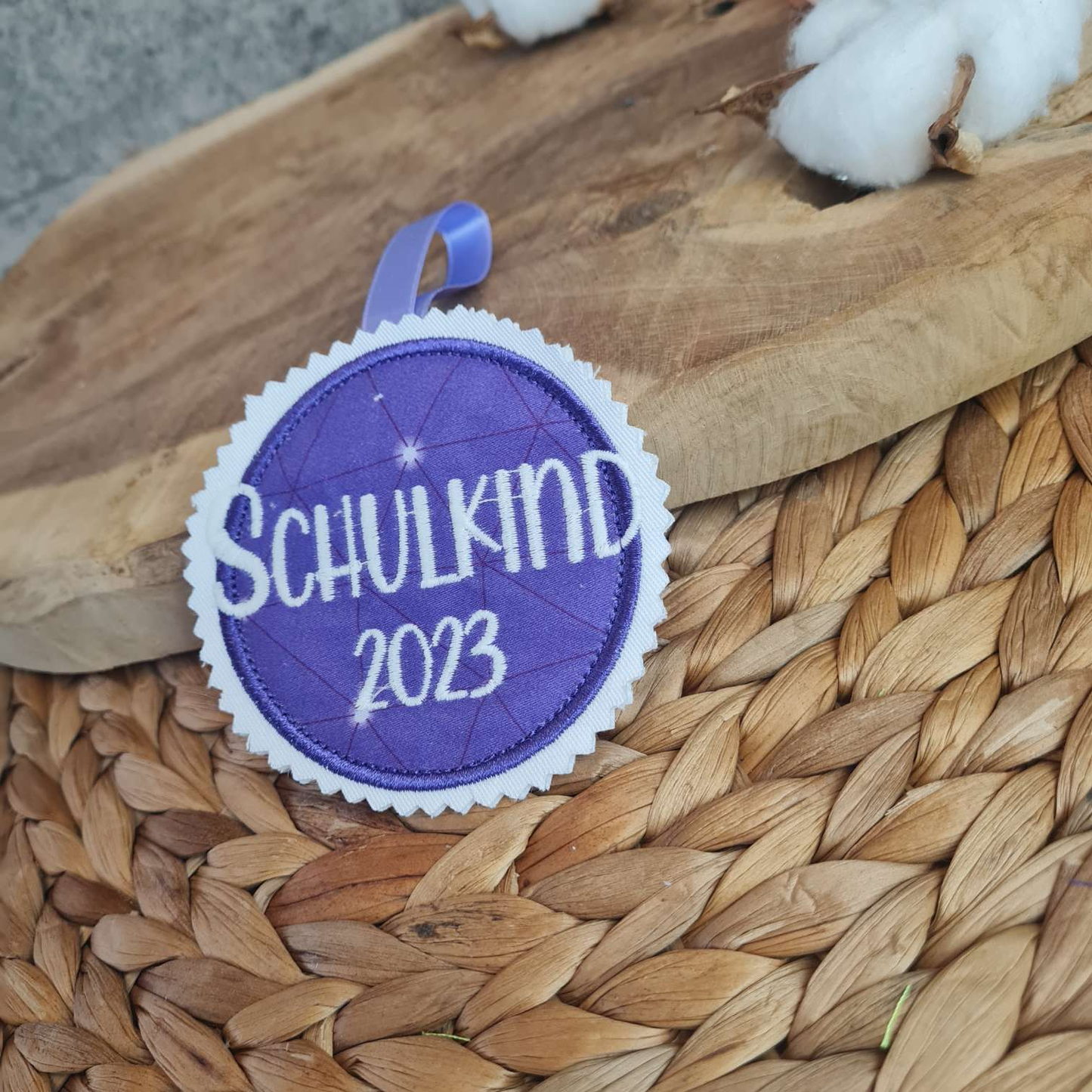 Applikation Aufnäher Button Klettie | Schulkind 2025 | Dreamy Pegasus