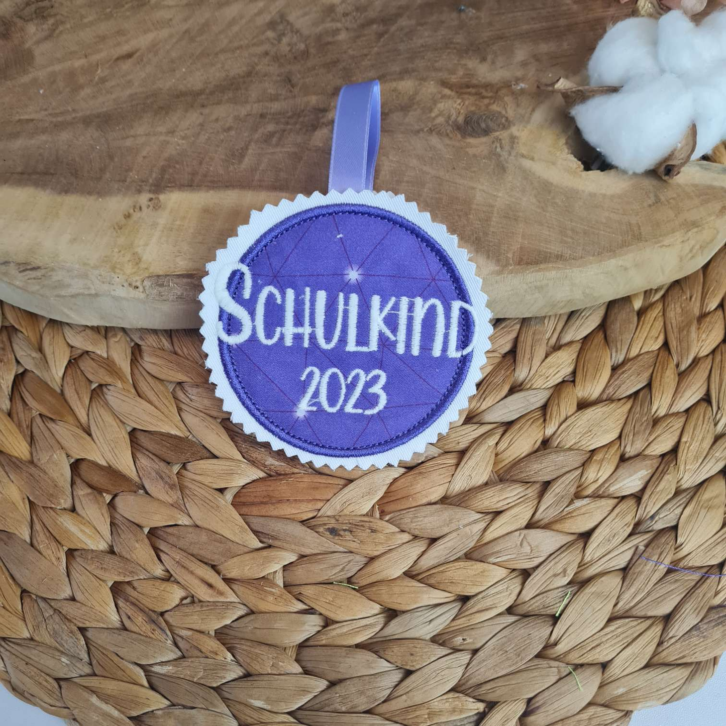 Applikation Aufnäher Button Klettie | Schulkind 2025 | Dreamy Pegasus