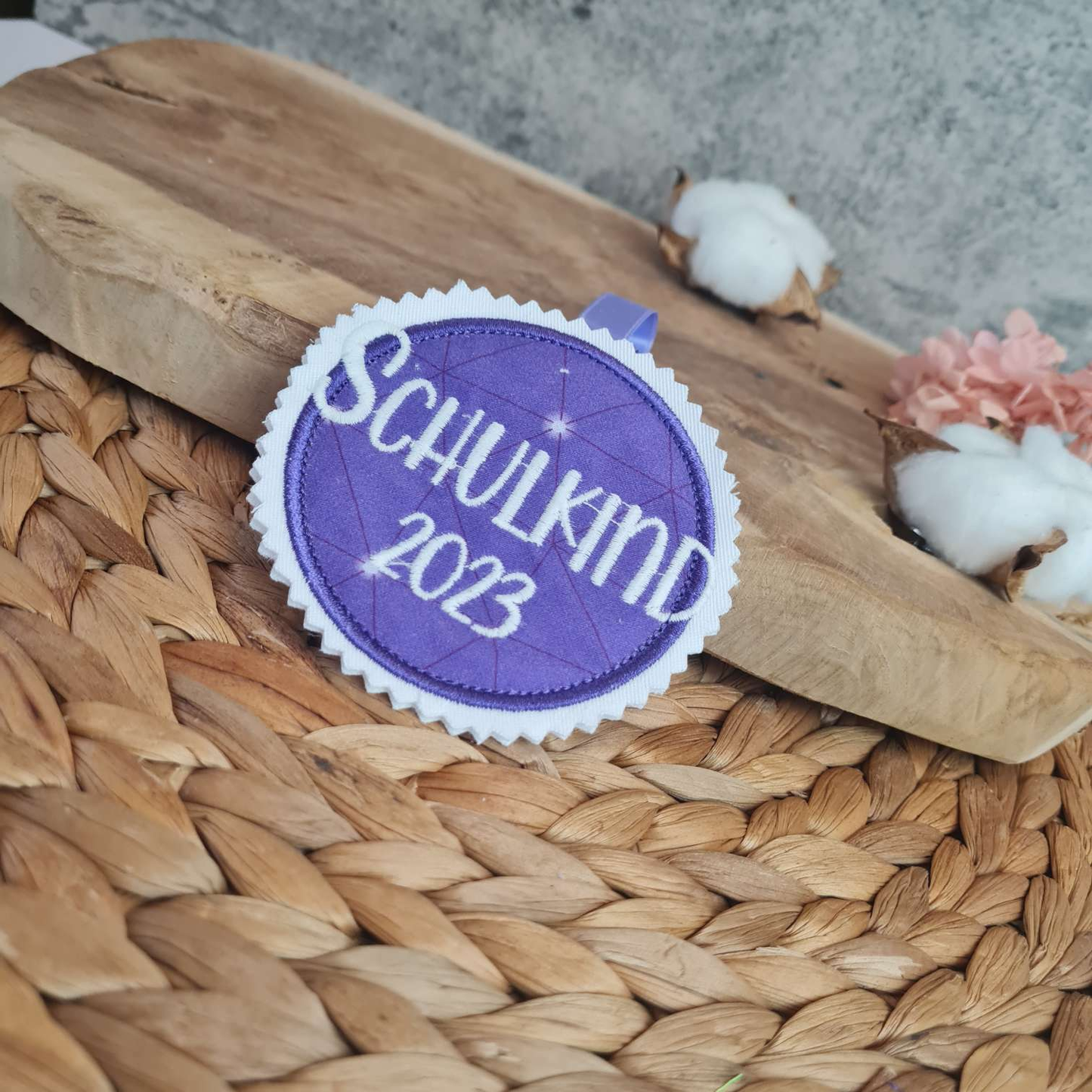 Applikation Aufnäher Button Klettie | Schulkind 2025 | Dreamy Pegasus