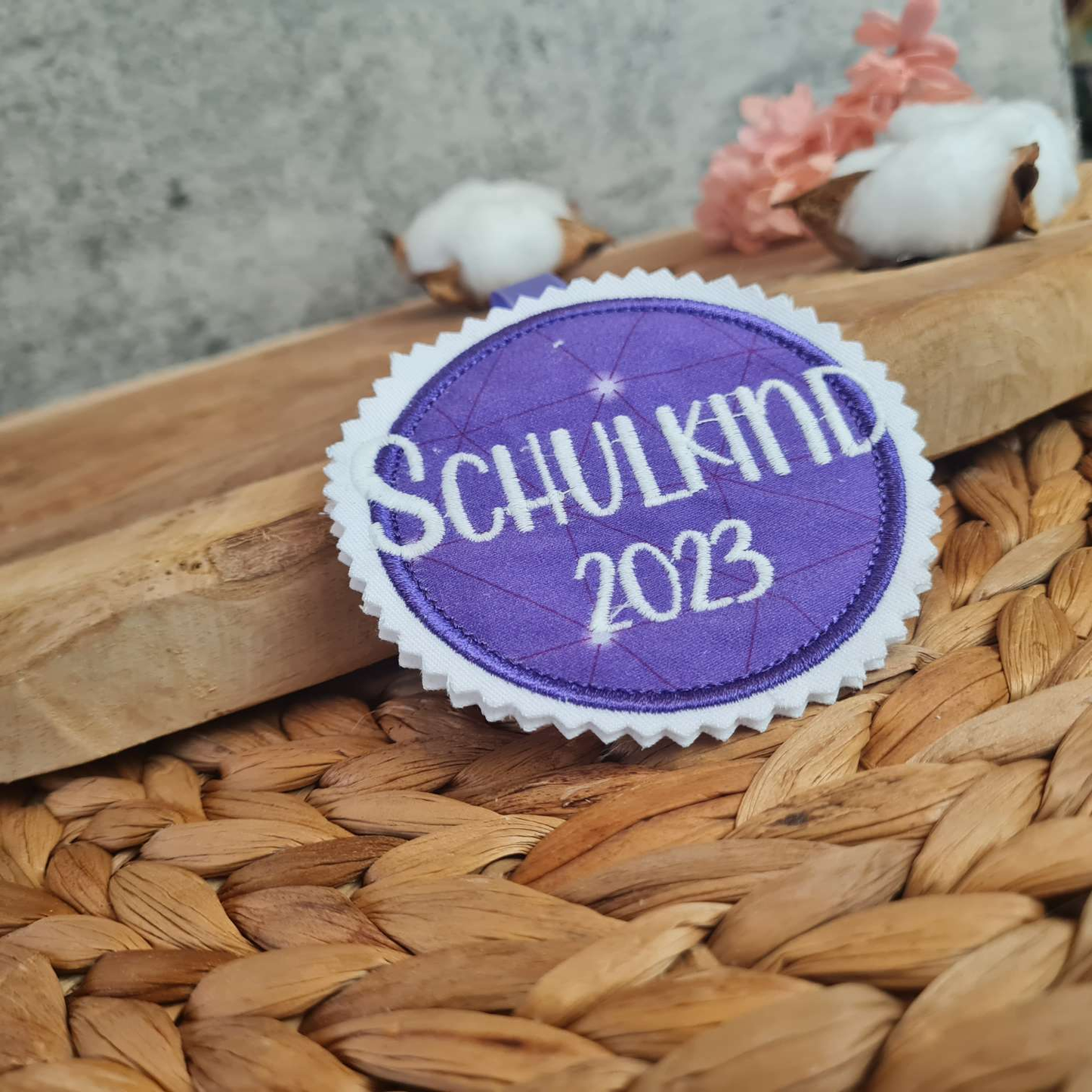 Applikation Aufnäher Button Klettie | Schulkind 2025 | Dreamy Pegasus