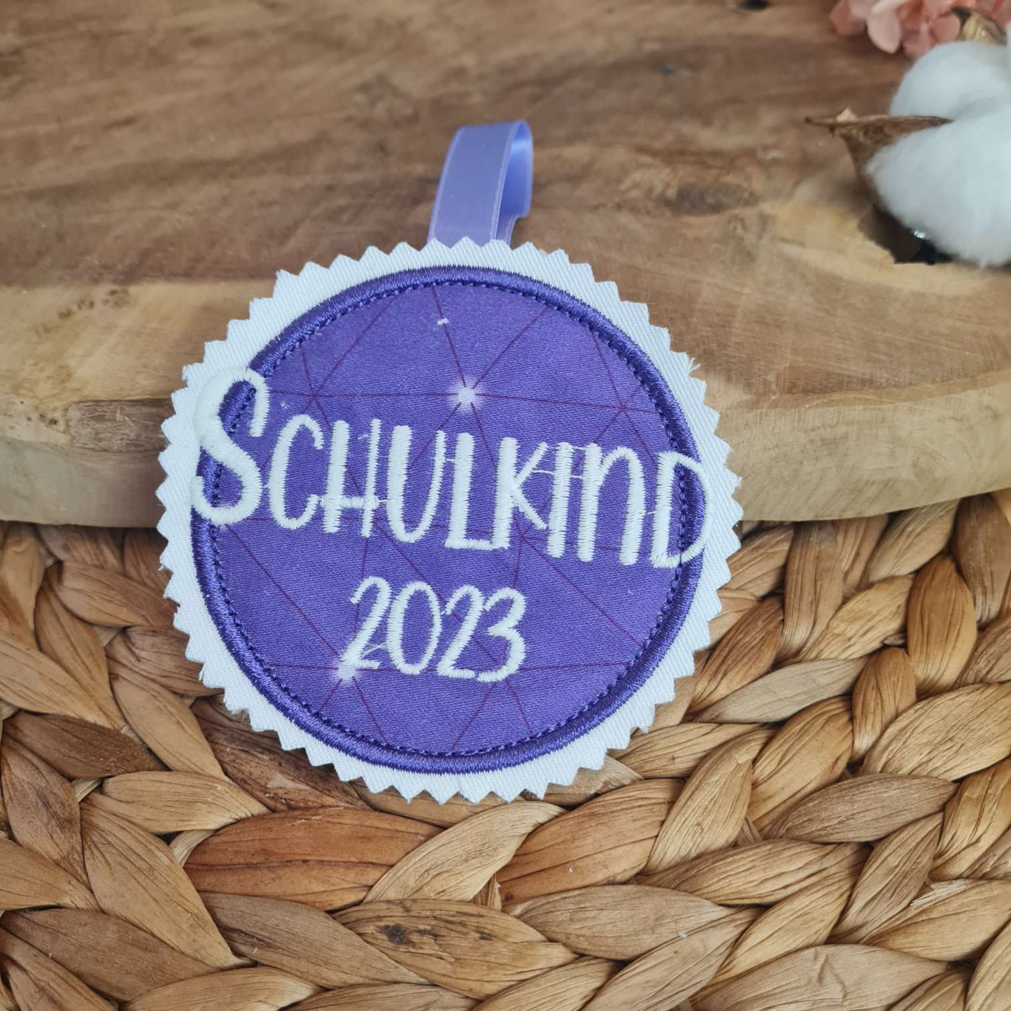 Applikation Aufnäher Button Klettie | Schulkind 2025 | Dreamy Pegasus