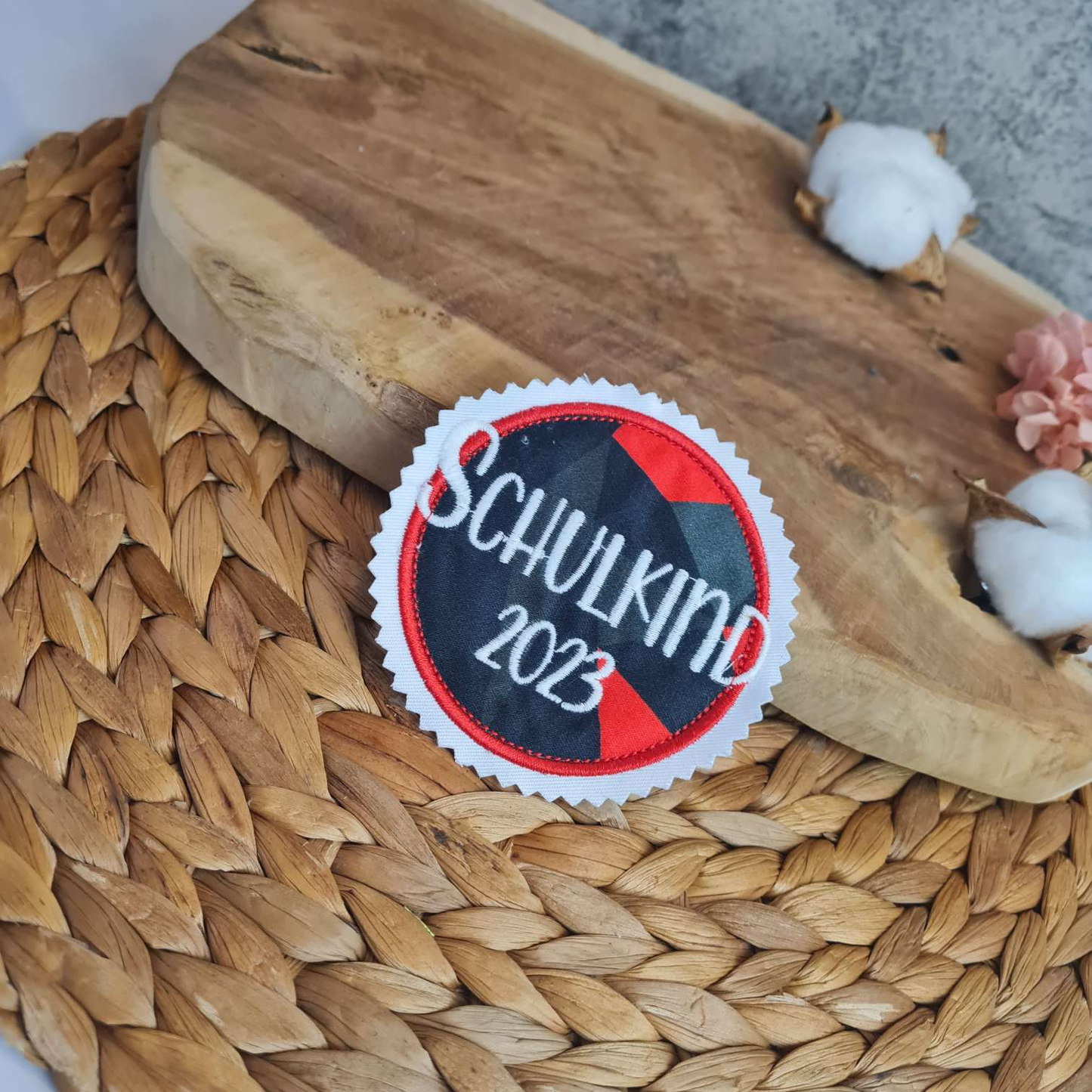 Applikation Aufnäher Button Klettie  | Schulkind 2025 | TaekBärdo