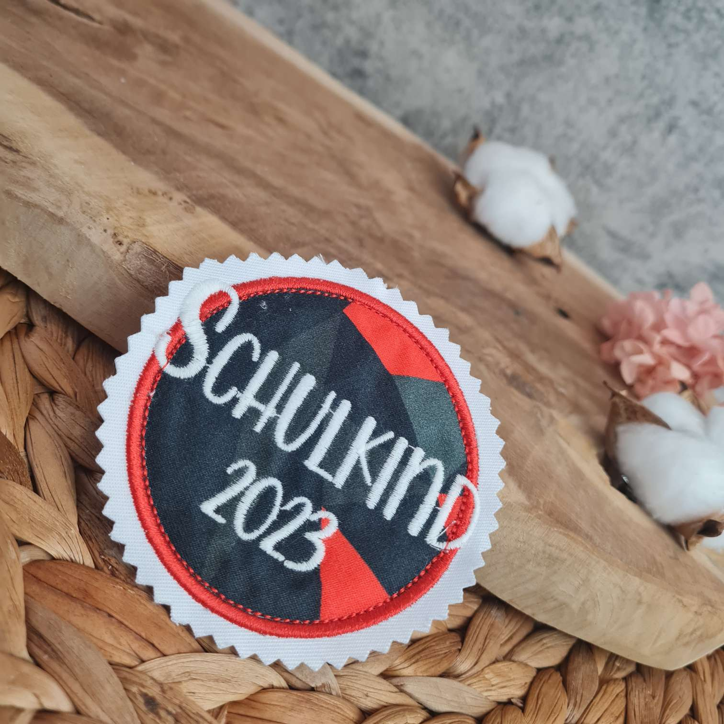 Applikation Aufnäher Button Klettie  | Schulkind 2025 | TaekBärdo