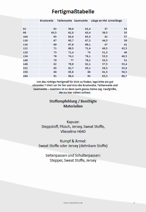 Schnittmuster | De Lütte Trööje - BasicShirt | Gr 92 - 164