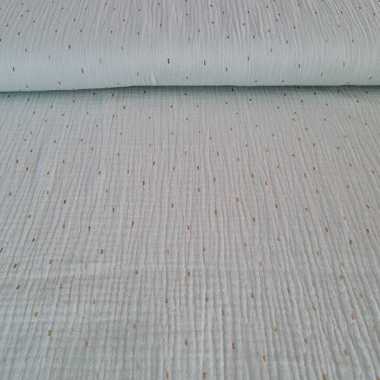 Musselin | Goldstriche | Mint