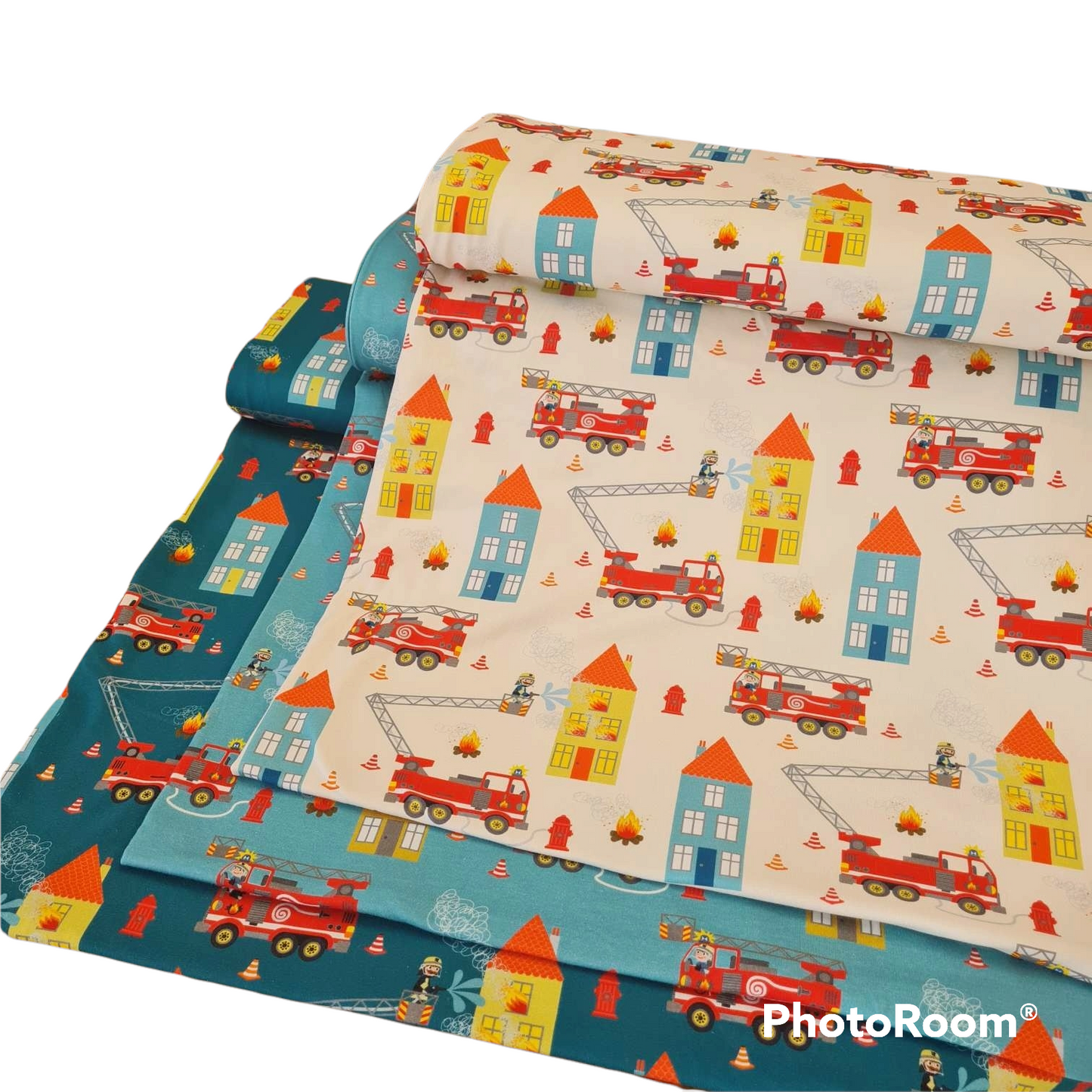 FrenchTerry | Feuerwehr -Tatütata | Creme