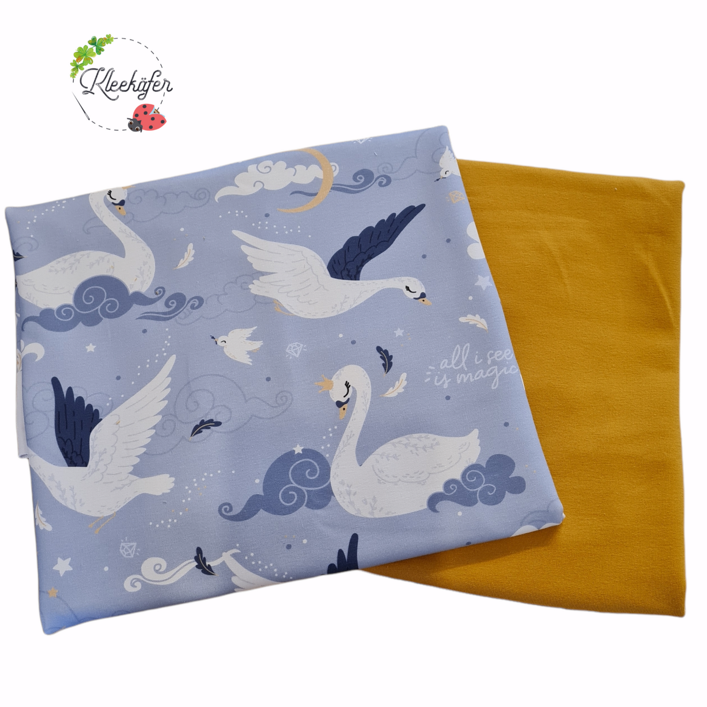 FrenchTerry | Schwan | Hellblau