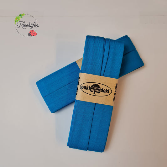 Oaki Doki Jersey Schrägband - Türkisblau