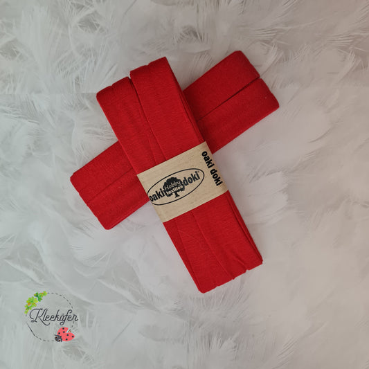 Oaki Doki Jersey Schrägband - Rot 620