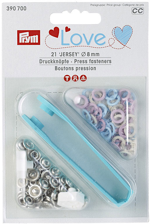 Druckknöpfe | Jersey | Color |8 mm | farbig sortiert