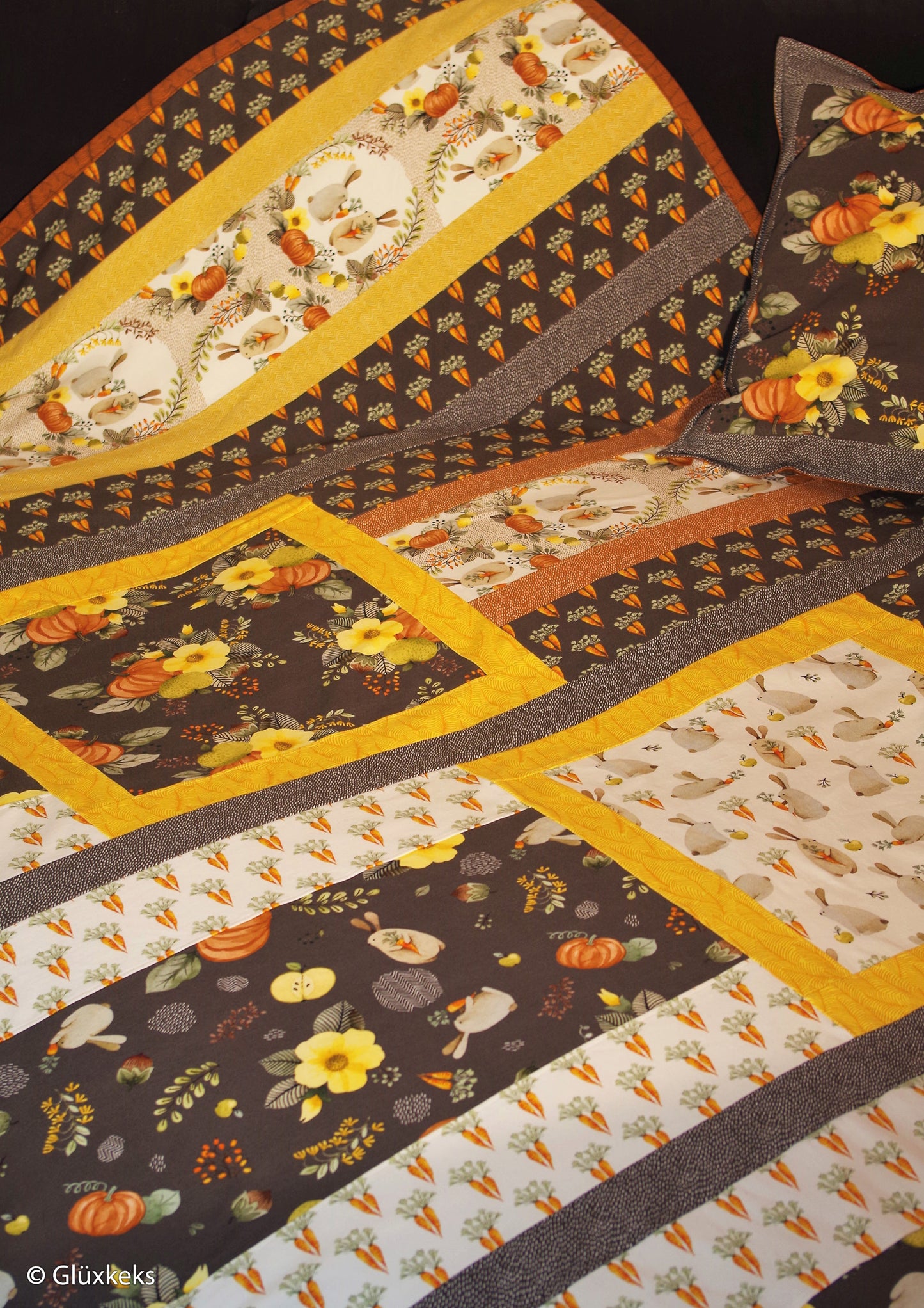 Baumwolljersey | Kürbisse | Braun