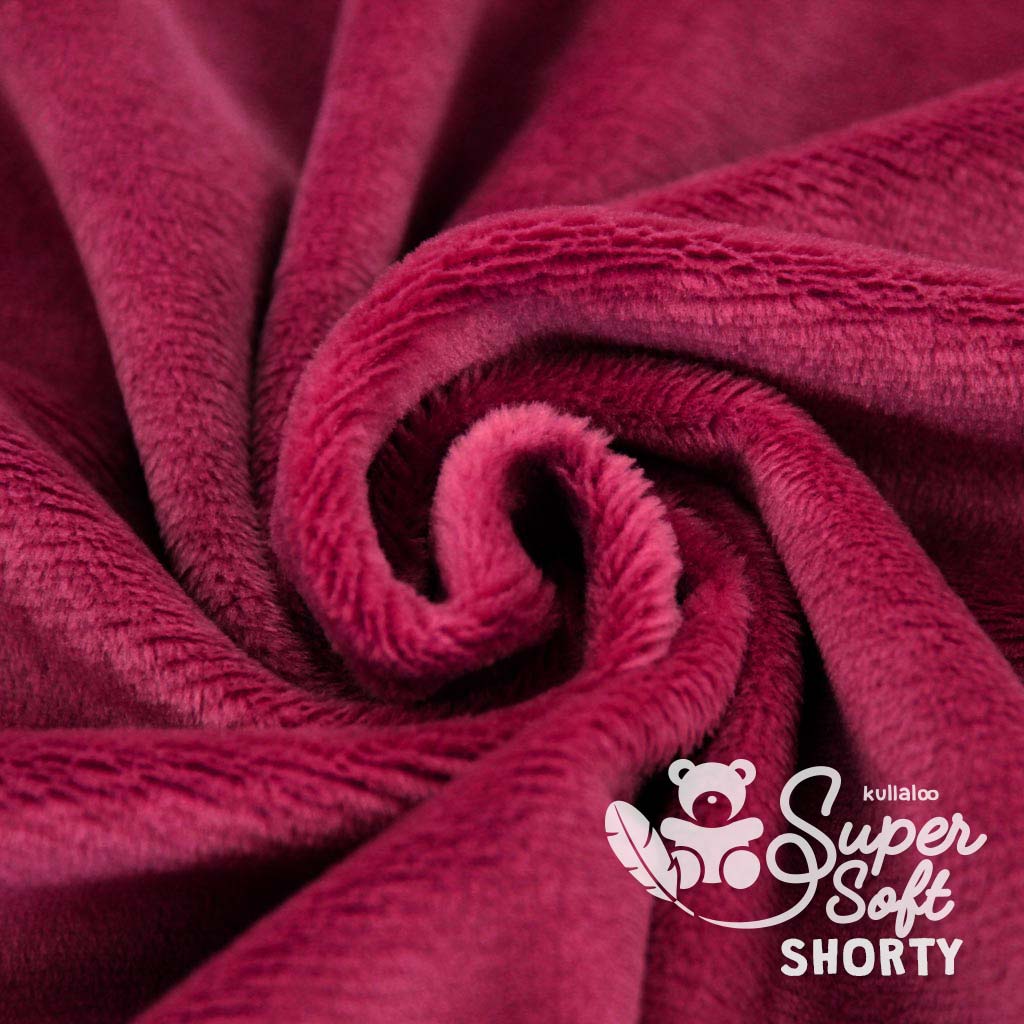 Plüschstoff SuperSoft Shorty 100x75cm *Bordeaux* - Kleekäfer´s Fadenstübchen