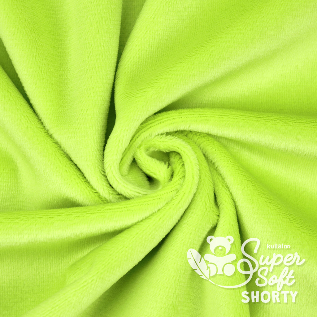 Plüschstoff SuperSoft Shorty 100x75cm *Hellgrün* - Kleekäfer´s Fadenstübchen