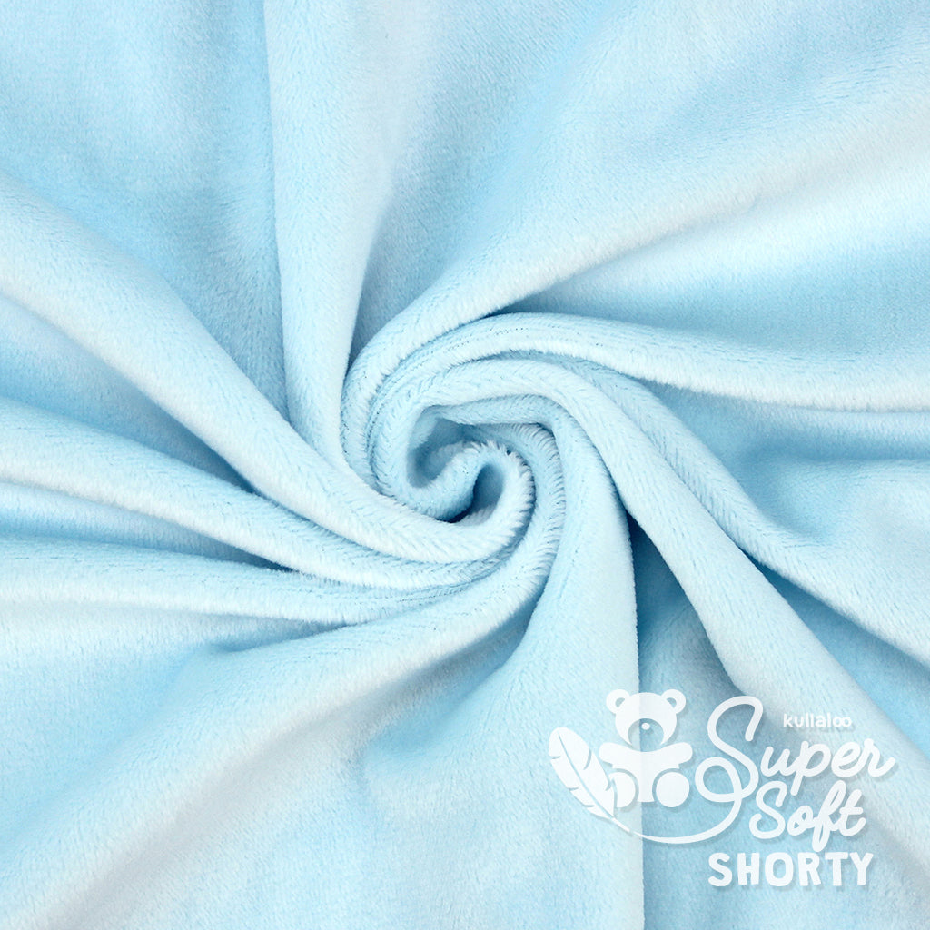 Plüschstoff SuperSoft Shorty 100x75cm *Hellblau* - Kleekäfer´s Fadenstübchen