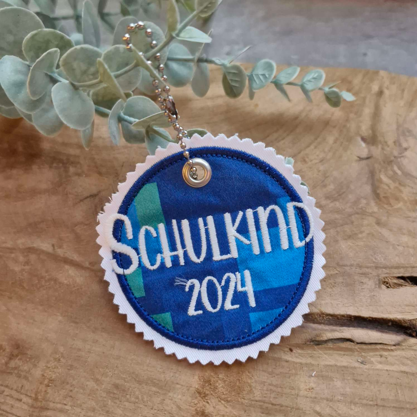 Applikation Aufnäher Button Klettie | Schulkind 2024 | Step by Step Ocean Space