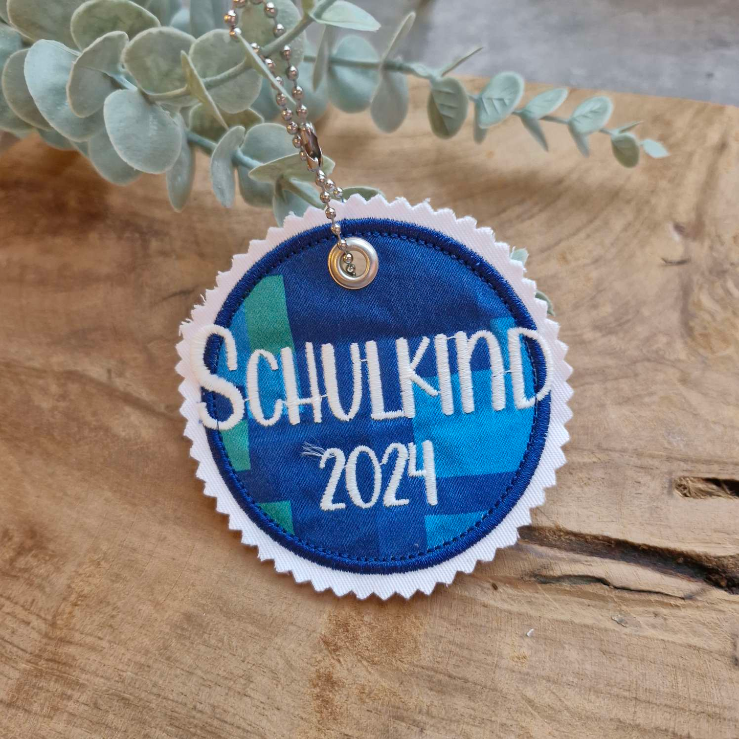 Applikation Aufnäher Button Klettie | Schulkind 2024 | Step by Step Ocean Space