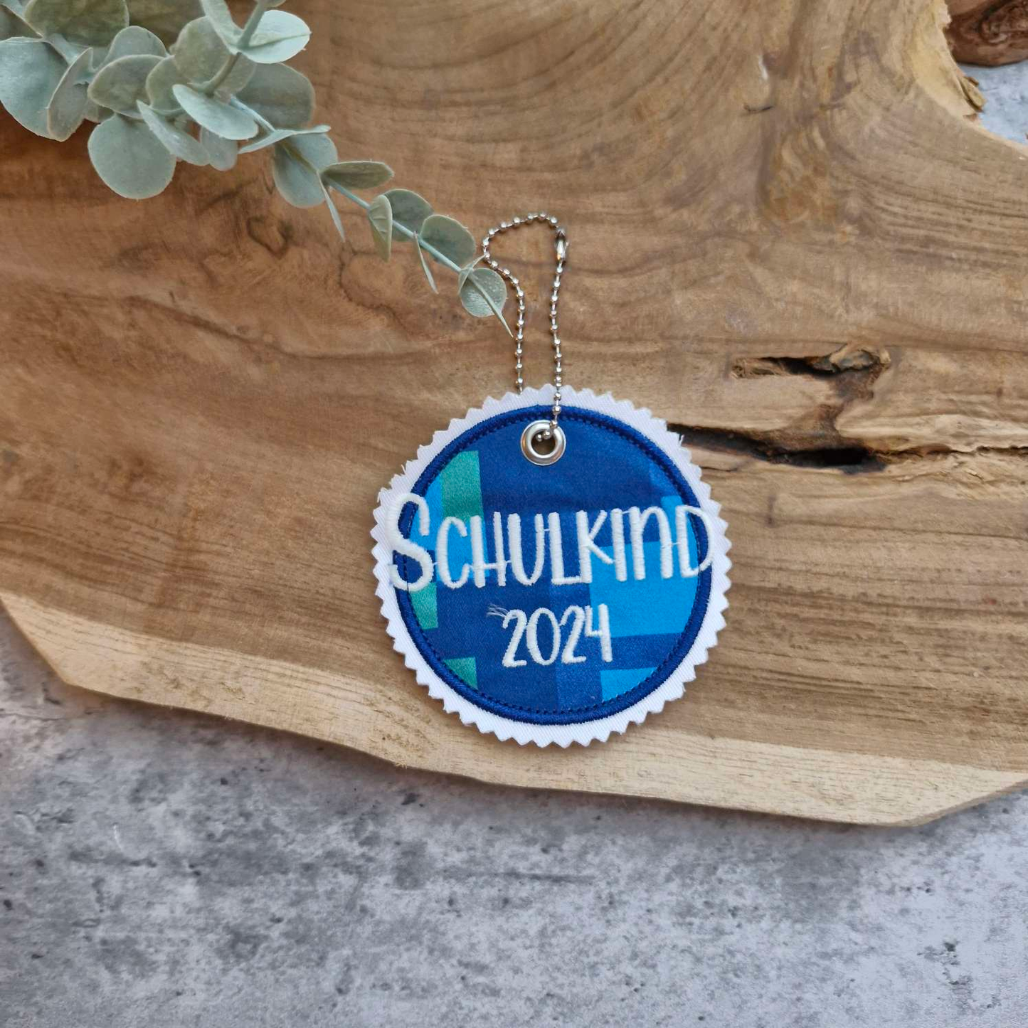 Applikation Aufnäher Button Klettie | Schulkind 2024 | Step by Step Ocean Space