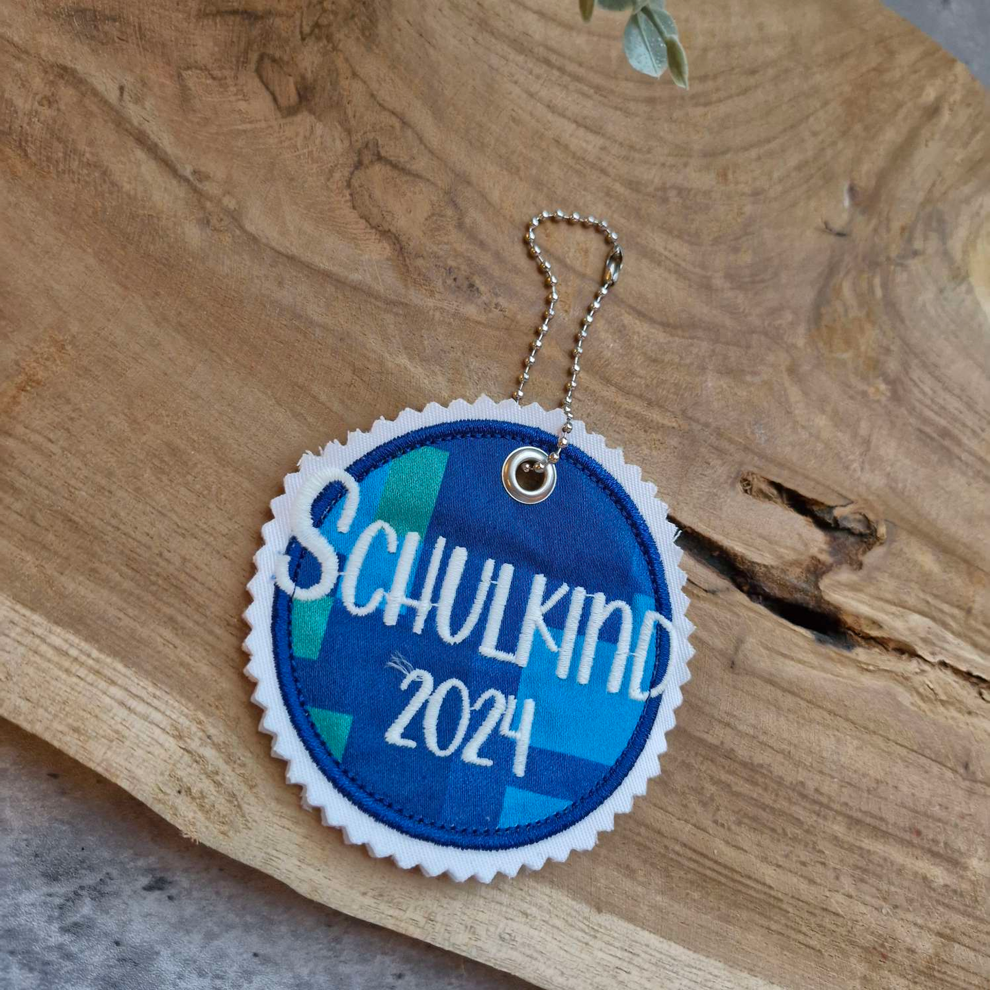 Applikation Aufnäher Button Klettie | Schulkind 2024 | Step by Step Ocean Space