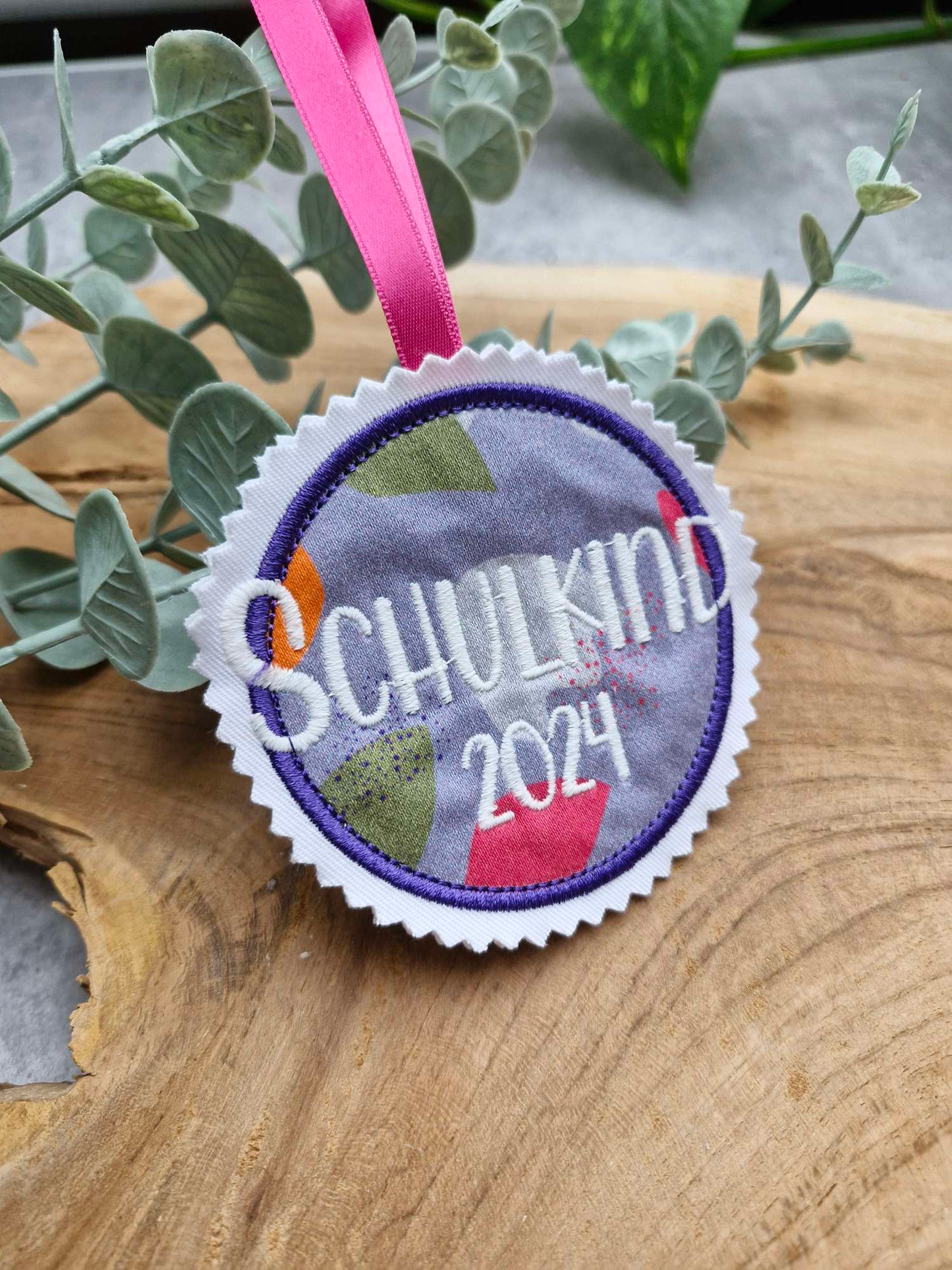 Applikation Aufnäher Button Klettie  | Schulkind 2024 | BlütenzauBär