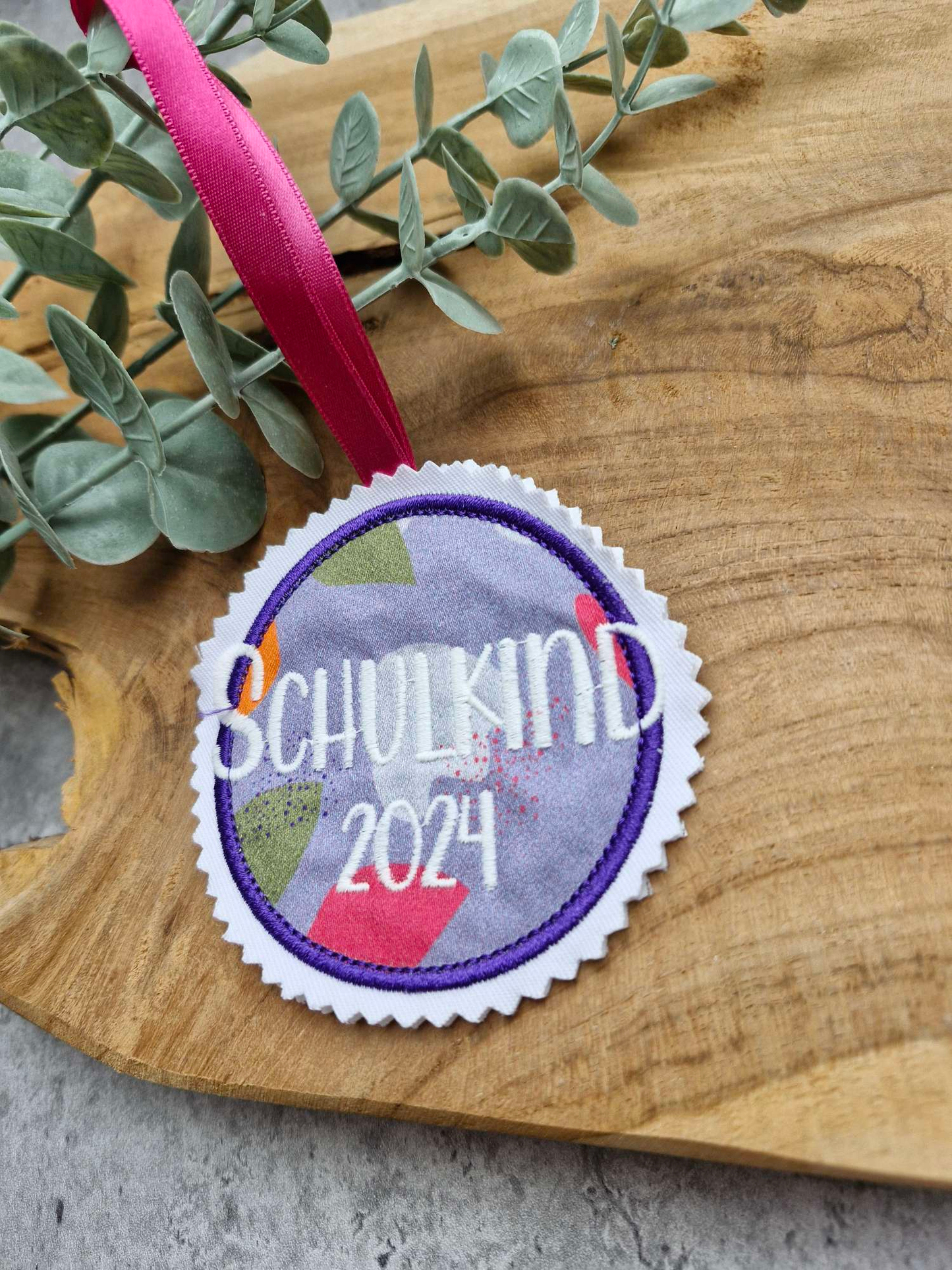 Applikation Aufnäher Button Klettie  | Schulkind 2024 | BlütenzauBär