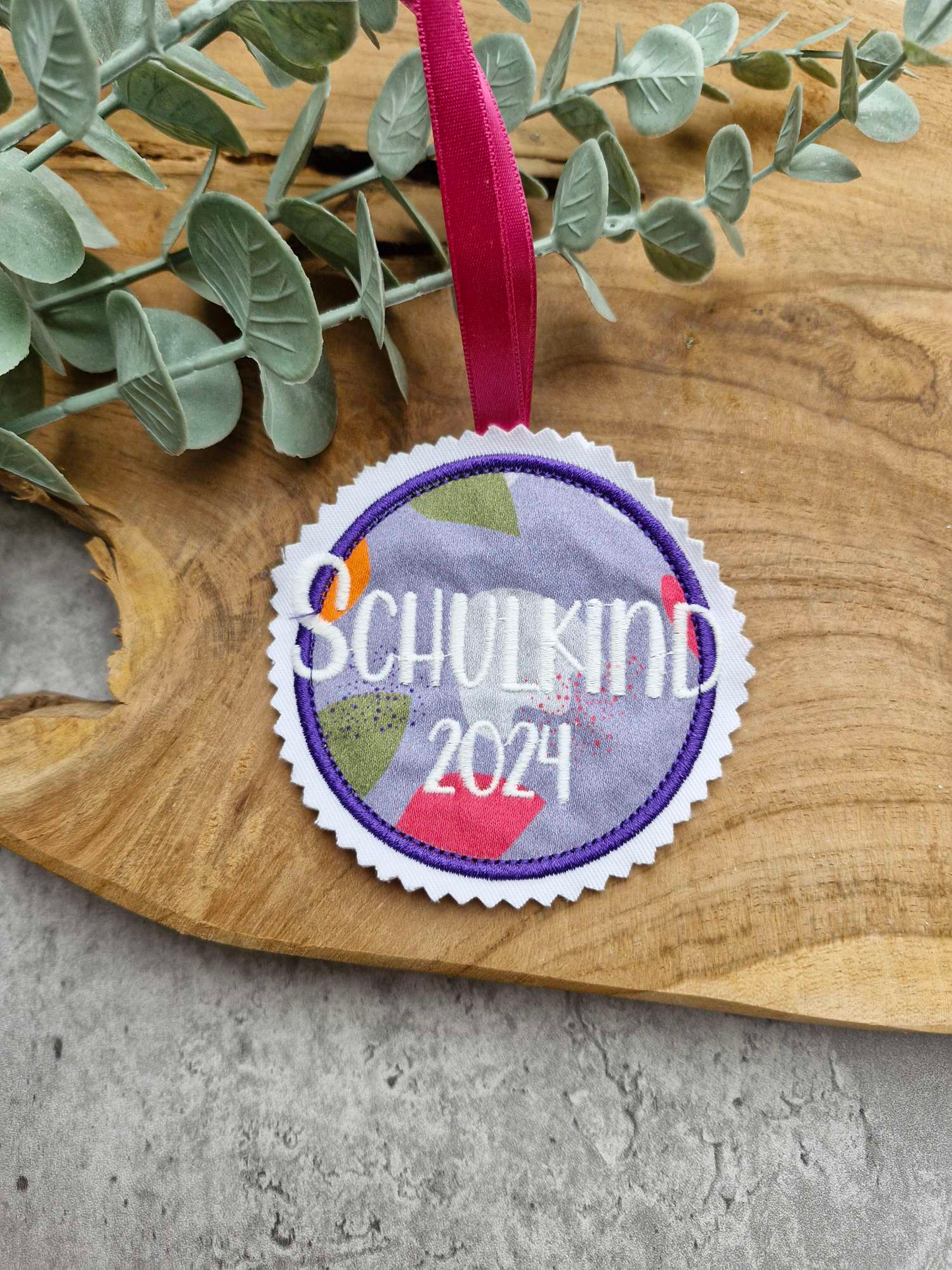 Applikation Aufnäher Button Klettie  | Schulkind 2024 | BlütenzauBär