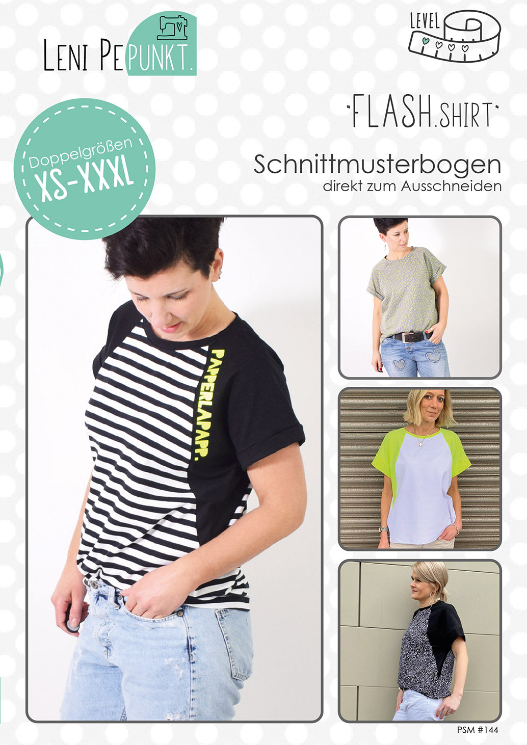 Schnittmuster | FLASH.shirt | Gr. XS - XXXL | Leni Pepunkt