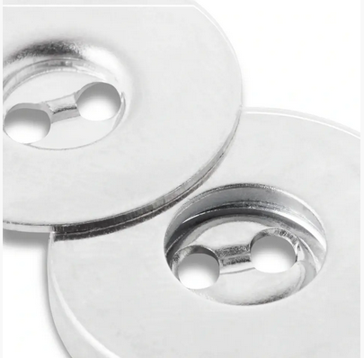Magnet-Annähknöpfe | 19mm | Silber | Prym