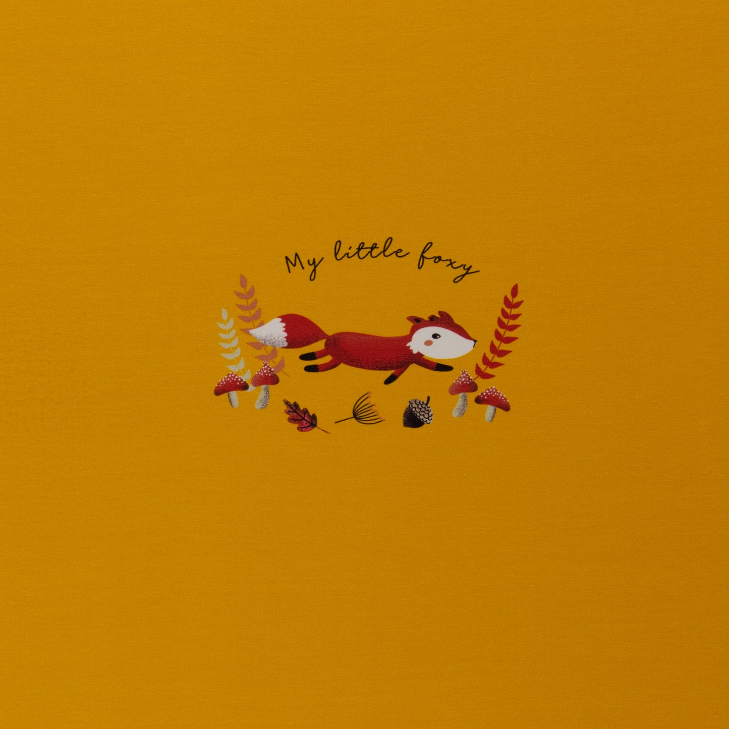 Jerseypanel "My little Foxy" rennend- drei Farben