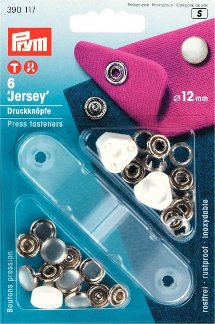 PRYM Jersey Druckknopf mit Perlkappe *12 mm - Kleekäfer´s Fadenstübchen