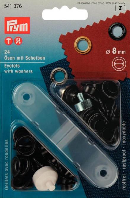 PRYM Ösen mit Scheiben 8mm - Kleekäfer´s Fadenstübchen