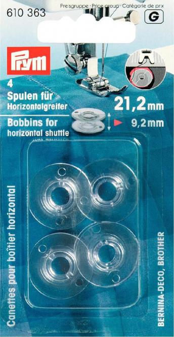 Spulen | Horizontalgreifer | 21,2mm | 4 Stück