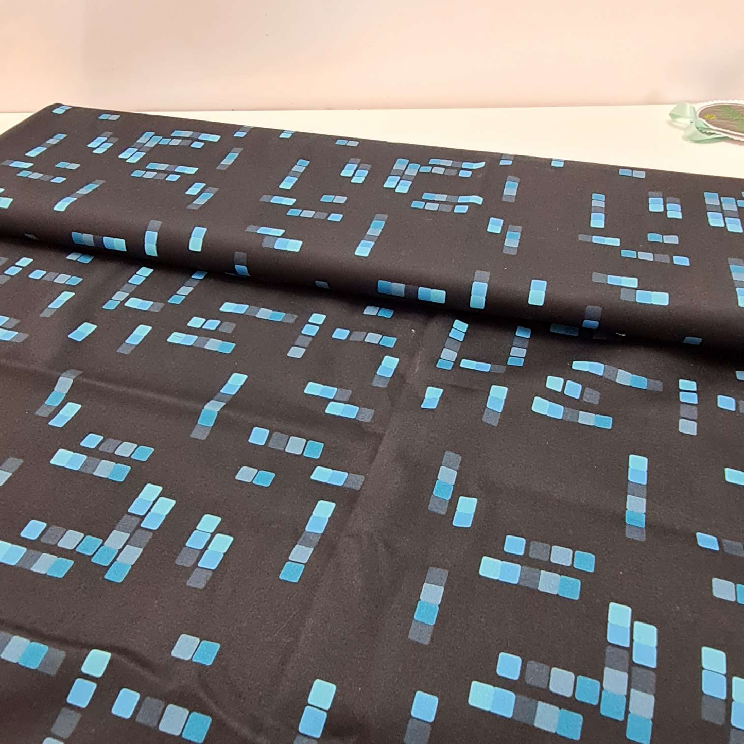 Baumwollstoff | Meterware | "TiefseetauchBär" | Blau