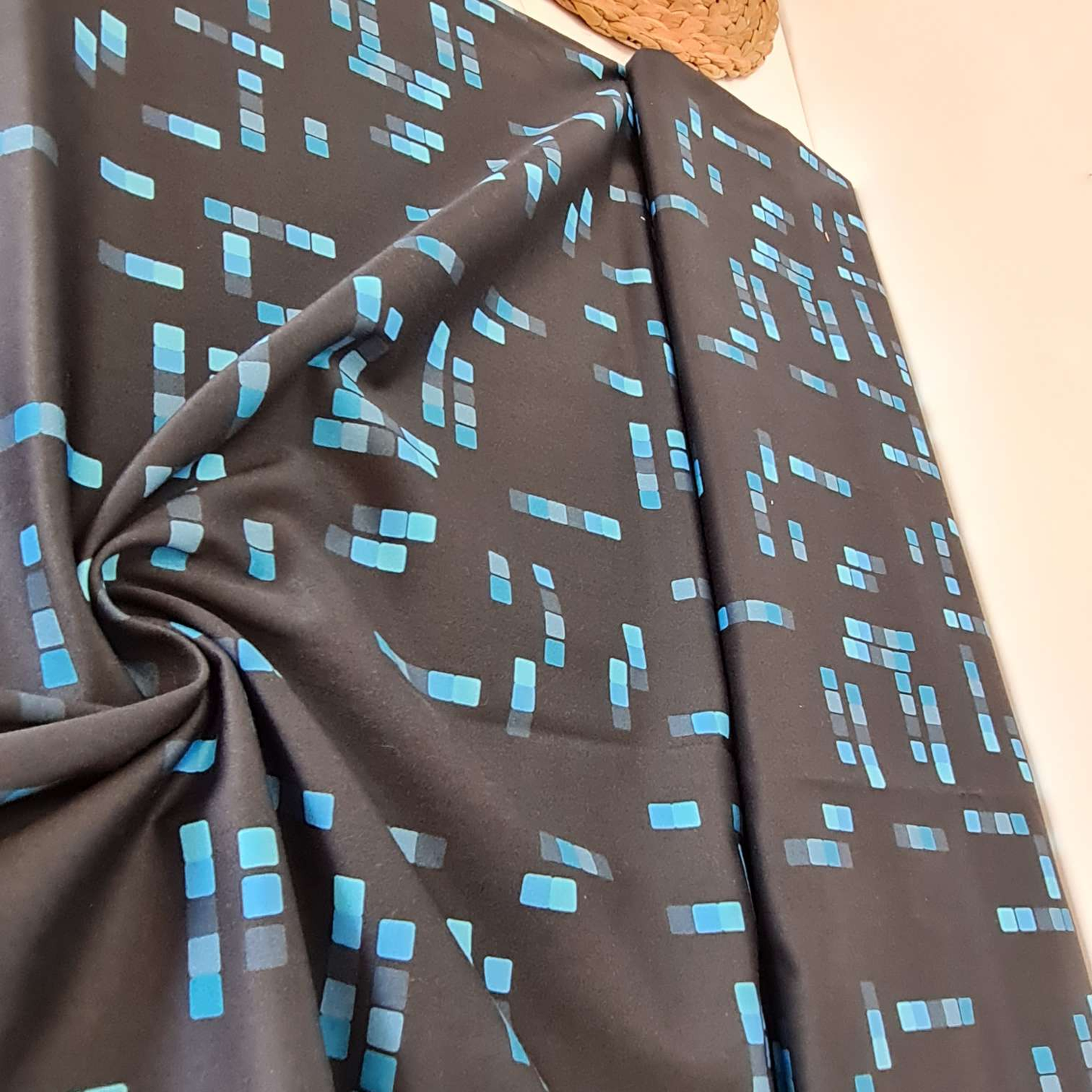 Baumwollstoff | Meterware | "TiefseetauchBär" | Blau