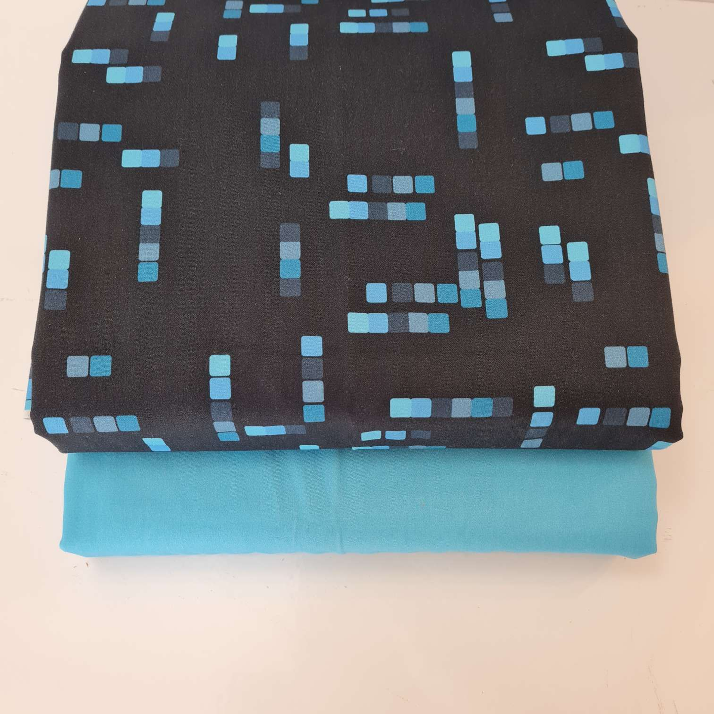 Baumwollstoff | Meterware | "TiefseetauchBär" | Blau