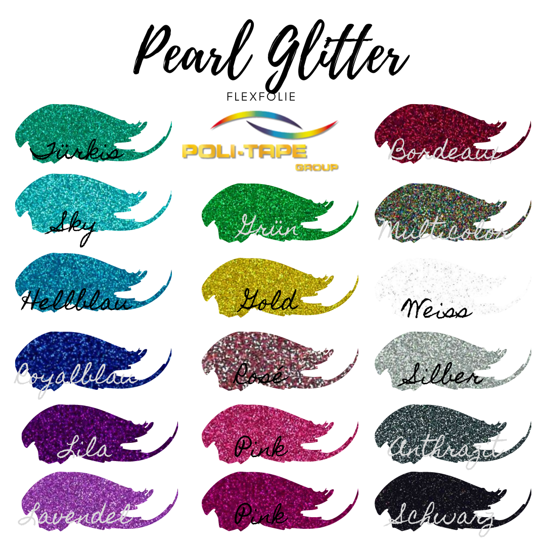 POLI-FLEX  Pearl Glitter - DinA4